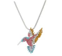 GLEAVI Collar de Clavícula para Mujer Colgante de Colibrí, Aleación y Rhinestone, Pequeño y Cómodo, Ideal para Bodas y Ocasiones Obsequios