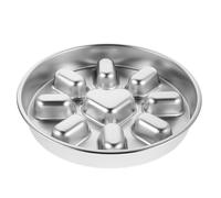 GLEAVI Comedero de Acero Inoxidable para Perros con alimentación Lenta - Plato de Metal Antideslizante para lamer - Plato Laberinto con Forma de Rompecabezas para Cachorros o Gatos