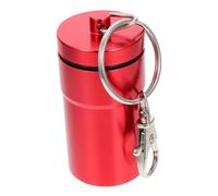 GLEAVI Comedero para Loros Metálico Rojo Tarro para Comida de Aves Pequeño Caja para Alimentar Mascotas Herramienta Práctica para Suministros de Aves Uso Doméstico y Tiendas