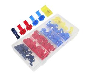 GLEAVI Conectores Rápidos de Empalme para Cables Eléctricos, Kit de 65 Piezas en Caja, Conectores de Cable T, Terminales Aislados para Instalación de Audio y Video en Automóviles