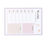 GLEAVI Cuaderno de Notas A5 para Oficina y Hogar, Planificador Semanal Multifunción, Papel Suave para Escribir, Práctico Accesorio de Papelería, Adecuado para Organización y