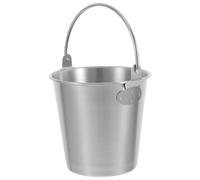 GLEAVI Cubo de Acero Inoxidable 0.7l para Almacenar Papas Fritas y Pollo Frito Asas, Diseño Moderno y Fácil de Limpiar para Uso Diario y Picnics