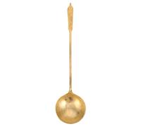 GLEAVI Cuchara sopera: Cuchara de cobre para pintar azúcar con mango largo, ideal para el arte del patrimonio cultural chino. Agarre ergonómico para mayor comodidad.