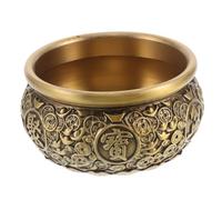 GLEAVI Cuenco Tesoro Feng Shui de Cobre Retro Cuenco Cornucopia Decorativo para Oficina y Hogar Adorno Elegante de Latón Clásico para Prosperidad y