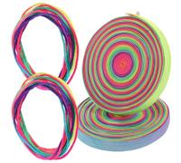 GLEAVI Cuerdas para Saltar Fitness de Goma 6 M y 1,6 M, 4 Piezas Color Arcoíris, Resistentes y Flexibles para Ejercicio al Aire Libre y Juegos Infantiles