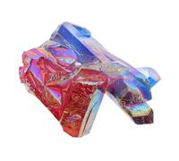 GLEAVI Cúmulo de Cristales Electrochapados de Cuarzo Adorno Sanador para Decoración con de Luz y Sombra para Oficina y Estudio