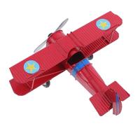 GLEAVI De Caza De Hierro Figura De Biplano De Metal Decoración Vintage para Fiesta De Cumpleaños Maqueta De Avión Estatua De Avión De Metal Retro