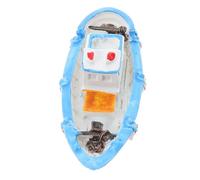 GLEAVI Decoraciones De Botes De Pesca Pequeñas Pequeño Decoración Adorno De De Escritorio Costero Modelo Playa Azul Bote De Remos Decorativo Pastel Miniatura Resina