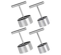 GLEAVI Descorazonadores de Frutas de Acero Inoxidable 4 Piezas Buen Agarre y Fácil de Limpiar para Cocina, Ideales para Frutas y Otras Variedades