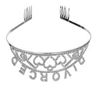 GLEAVI Diadema Metálica Plata para Mujer, Accesorio Delicado de Cosplay Reina del Divorcio, Tocado Ajustable para Fiesta y Eventos Obsequios