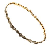 GLEAVI Diadema Vintage Dorada Ondas de Aleación para Mujeres y Niñas, Diseño Retro Elegante y Cómodo para Fiestas y Promesas