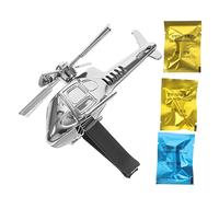 GLEAVI Difusor Aromático Helicóptero Giratorio Para Coche 1 Unidad Color Plata 3 Varillas De Aroma Energía Eólica Decoración Vehículos Aire Acondicionado Verano Viaje