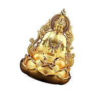 GLEAVI Difusor de Aroma Kwan-yin para Coche, Base de Perfume de Aleación Dorada, Adorno Decorativo para Interior del Automóvil, Mantiene el Aire Fresco