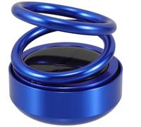 GLEAVI Difusor De Aromaterapia Solar Para Coche Con Diseño De Doble Anillo Giratorio Ambientador Decorativo Para Interior Automóvil Aromatizante y Elegante