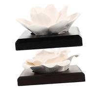 GLEAVI Difusor Pasivo De Aromas Cerámico Mini 2 Unidades Para Escritorio Oficina Primavera Decoración Floral