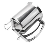 GLEAVI Dispensador de Masa para Tortitas de Acero Inoxidable, Embudo Separador de Masa Plateado, Herramienta Profesional para Hornear Cupcakes y Crepes, Utensilio Doméstico