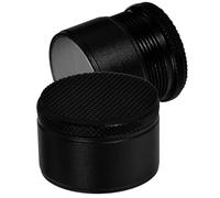 GLEAVI Elevadores Metálicos para Muebles 2 Piezas Almohadillas Ajustables para Patas de Mesa y Sofá Base Negra Pequeña para Proteger Suelos y Crear Espacio de Almacenamiento