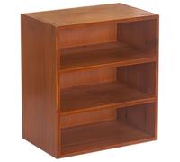 GLEAVI Estante de Almacenamiento de Madera Diseño de Tres Capas para Escritorio en Casa, Organizador de Escritorio Multifuncional Decoración Industrial y Soporte para Herramientas