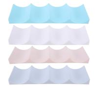 GLEAVI Estante para Botellas de Plástico 4 Piezas Organizador Apilable para Refrigerador y Cocina Soporte para Vino y Latas Ahorro Espacio para Despensa y Bar