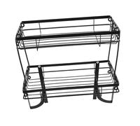 GLEAVI Estantería Doble Capa sin Taladro para Baño Organizador de sobre Inodoro Estante Compacto para Toallas y Accesorios Ahorro Espacio Baño