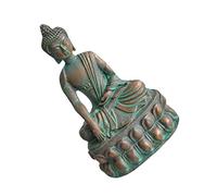GLEAVI Estatua de Buda de Resina Decoración Religiosa Retro Escultura Artesanal con Acabado Antiguo para Hogar y Sagrado y Energía