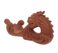 GLEAVI Estatua de Dragón Chino Arenisca Roja Adorable Figurita de Dragón para Decoración de Oficina y Hogar y Coleccionable para Cumpleaños y
