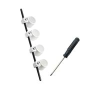 GLEAVI Estirador de Dedos Expansor de Dedos Abs Blanco Ajustable Varilla de Soporte Destornillador para Guitarra Principiantes Adultos