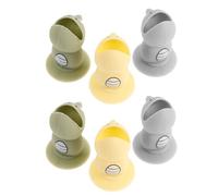 GLEAVI Estuche de Silicona para Cepillo de Dientes de Viaje Soporte Completo, Diseño Mini Dinosaurio, Fácil de Limpiar, 6 Piezas para Viajes y Encimera de Dormitorio