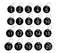 GLEAVI Etiquetas Numeradas Redondas para Llaves con Números del 1, Resistentes y Fáciles de Identificar, Ideales para Organización en Restaurantes y Establecimientos Comerciales