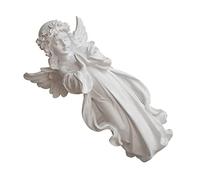 GLEAVI Figura De Niña Ángel Mano De Resina Blanca Exquisita Artesanía De Decoración De Mesa Adorno De Escritorio para Obsequio De Mother's Day