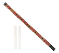 GLEAVI Flauta Larga de Bambú para Principiantes Película para Flauta, Instrumento Musical Tradicional Chino Fácil de Aprender y Afinar, Apariencia Sencilla y Exquisita