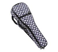 GLEAVI Funda para Ukelele Soprano Tamaño Pequeño Diseño Estampado de Firmamento Estrellado, Material Resistente Cremallera Transpirable, Mochila de Transporte Práctica y Ligera