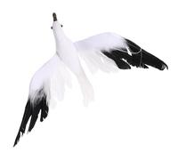 GLEAVI Gaviota Colgante Artificial Adorno Decorativo para Fiestas hogar y árboles de Navidad Modelo de decoración de Gaviota White 1Pc tamaño S 9.8X8.7X1.8 Pulgadas
