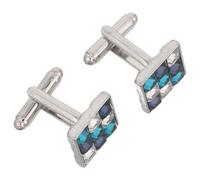 GLEAVI Gemelos Cuadrados de Zirconia para Hombre Gemelos de Esmoquin para Camisa de Puño Francés Set de 1 Par Joyería Elegante para Bodas Fiestas y Negocios