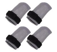 GLEAVI Guantes Antiarañazos para Gatos 4 Piezas, Fundas Protectoras de Garras Ajustables de Malla Transpirable Gris L, Botines para Aseo, Medicación y Visitas al Veterinario
