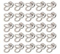 GLEAVI Hebillas de Cadena de Cuentas de Hierro 2,4 Mm, Paquete de 125 Piezas, Conectores Versátiles para Etiquetas de Precio y Accesorios Diy, Cierres Metálicos Dobles para Bisutería