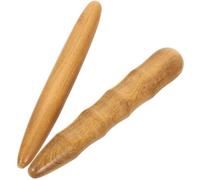 GLEAVI Herramientas de Masaje de Madera 2 Piezas Forma Tradicional para Cuerpo y Tejido, Promueve la Circulación y Cubre Puntos de Acupresión, Adecuado para Uso al Aire Libre o Viendo