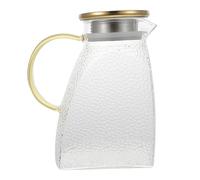 GLEAVI Jarra de Vidrio Resistente al Calor y Frío para Té de Flores y Jugos con Diseño Simple y Colores Surtidos para Picnic y Fiestas