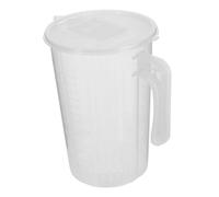 GLEAVI Jarra Medidora Plástico Resistente con Tapa Deslizante Doble para Cocina Repostería y Uso Exterior Diseño Infantil Seguro y Duradero Reutilizable