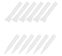 GLEAVI Juego de 30 Espátulas de Plástico Blanco para Texturas Pintura al Óleo y Acrílico Herramientas para Arte y Manualidades Espátulas para Dibujo Aprendizaje Temprano y Cerámica