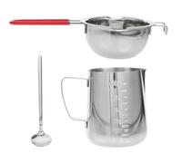 GLEAVI Juego de Olla de Acero Inoxidable para Derretir Chocolate y Queso, Resistente Oxidación, Función para Fundir Cera, Adecuado para Repostería