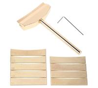 GLEAVI Juego de prensa trastes para bajo - Herramienta de prensado manual con llave - Insertos de precisión chapados en oro - Equipo para el mantenimiento del diapasón de bajo