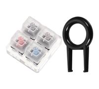 GLEAVI Kit de Comprobador de Teclado Portátil Base de Acrílico y Abs, Herramienta Ligera para Prueba de Interruptores Mecánicos, Adecuado para Uso Profesional y Personal Color Aleatorio