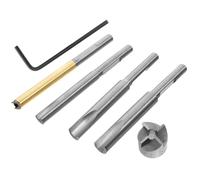 GLEAVI Kit de Herramientas para Fresadora de Carpintería, Juego de Recortadores de Pluma Mandril de Pinza y Neumáticos de Expansión, Piezas para Tornear Madera, Accesorios para Fabricar