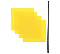 GLEAVI Kit de Limpieza para Flauta Varilla Larga Flexible y 4 Paños Suaves Amarillos Accesorio Profesional para Cuidado y Mantenimiento de Flautas y Clarinetes en Aulas y Presentaciones