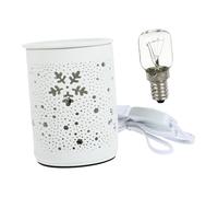GLEAVI Lámpara de Aromas Eléctrica de Cerámica con Diseño de Redondos Ambientador Práctico para Hogar Compatible con Aceites Esenciales Voltaje