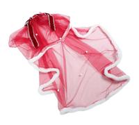 GLEAVI Lazo Navideño Rojo de Terciopelo con Velo Blanco para Mujer, Accesorio Festivo Elegante y Versátil para Fiestas y Sesiones de Fotos Navideñas