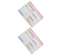 GLEAVI Libro de Contabilidad Portátil de Papel Cubierta de Hierro, Planificador Semanal y Mensual para Gestión Financiera Personal, Paquete de 2 Unidades