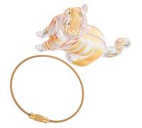 GLEAVI Llavero Transparente para Pelo de Gato Cápsula Coleccionista Caja Conmemorativa para Almacenamiento de Recuerdos de Mascotas Botella Portátil para Guardar Pelo de Mascota