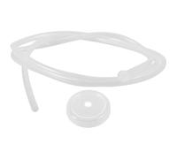 GLEAVI Manguera de Silicona para Bomba de Agua Eléctrica Tubo Flexible de 15 Metros Tapa Antipolvo Compatible Dispensadores USB Recargables y Botellas Repuesto para Tubo de Entrada